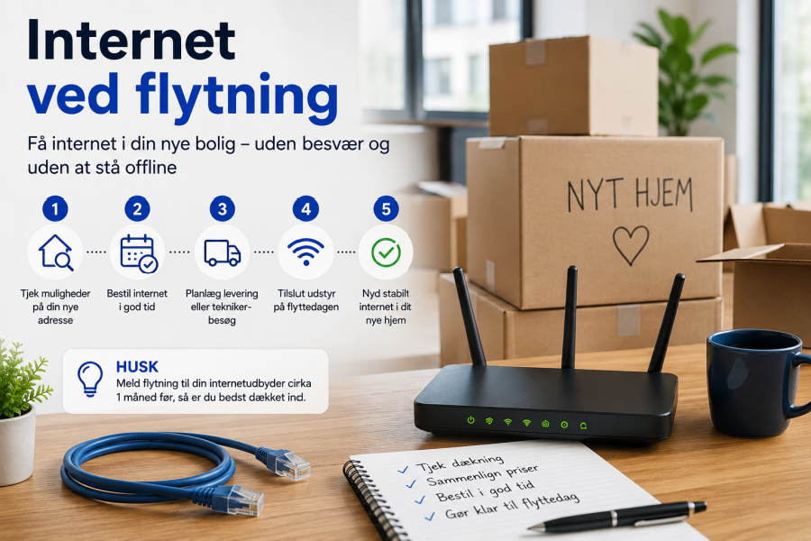 Internet ved flytning