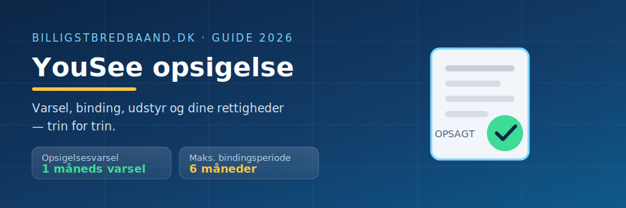 YouSee opsigelse – varsel, bindingsperiode og udstyr